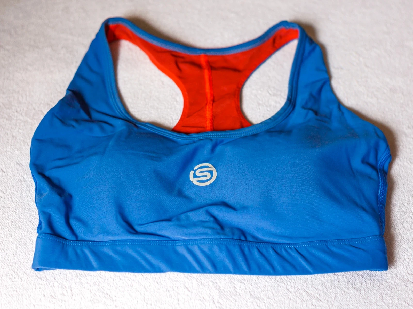 🧡 SKINS Series-3 Active violet and orange sports bra - Size M – photo 5